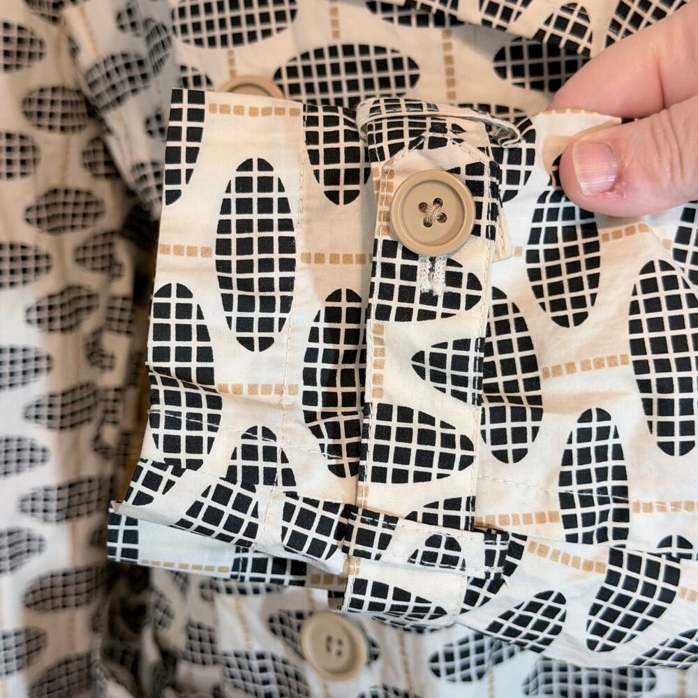 GAP Monochrome Geometric Trench Coat - Picture 9 of 15